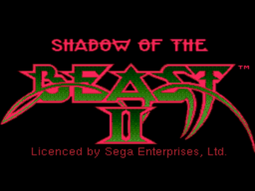 Shadow of the Beast II title screen for Sega CD